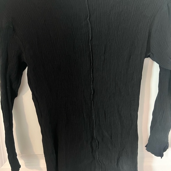 Zara Black V Neck Blouse Size M NWOT - Picture 8 of 11